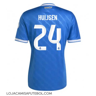 Camisa de Futebol Real Madrid Dean Huijsen #24 Equipamento Alternativo 2025-26 Manga Curta Camisa de Futebol Real Madrid Dean Huijsen #24 Equipamento Alternativo 2025-26 Manga Curta